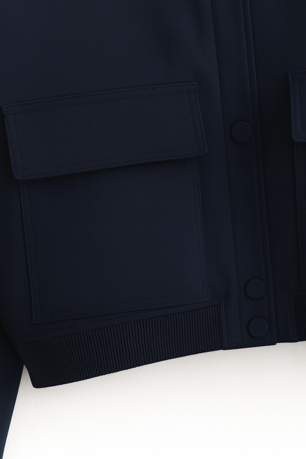 Victoria | Elegant Navy Bomber Jacket with Timeless Design - Lumina
