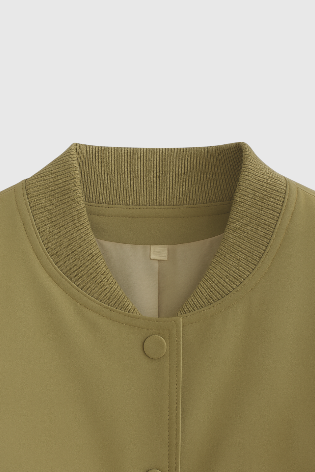 Victoria | Elegant Olive Green Bomber Jacket with Timeless Design - Lumina