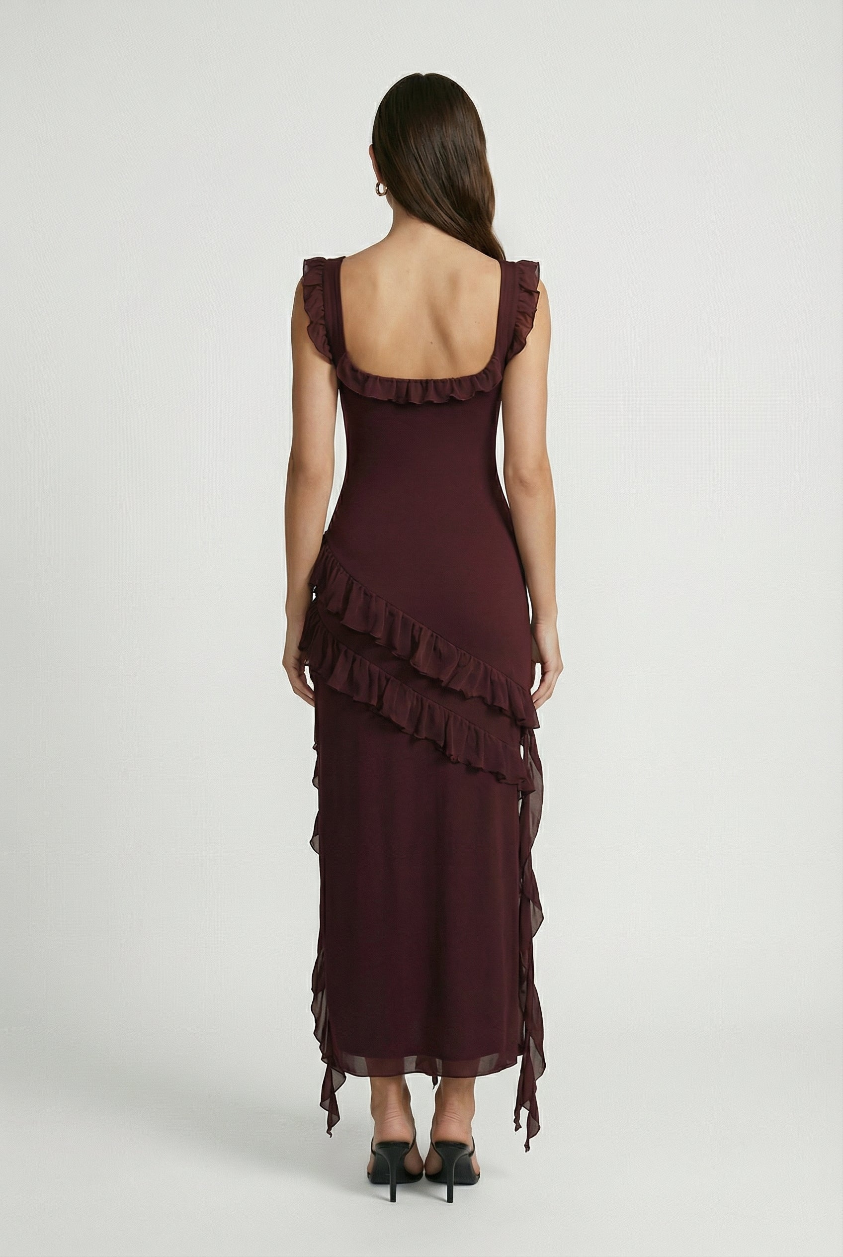 Victoria | Elegant Open Back Design with Flattering Silhouette Maxi Dress - Lumina