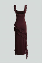 Victoria | Elegant Open Back Design with Flattering Silhouette Maxi Dress - Lumina