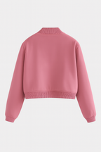 Victoria | Elegant Pink Bomber Jacket with Timeless Design - Lumina
