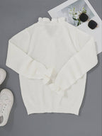 Victoria | Elegant Ruffle Design Blouse with Decorative Buttons - Lumina