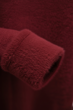Victoria | Elegant Slim Fit Turtleneck Sweater in Burgundy - Lumina