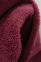 Victoria | Elegant Slim Fit Turtleneck Sweater in Burgundy - Lumina