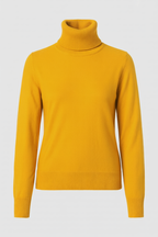 Victoria | Elegant Slim Fit Turtleneck Sweater in Grey - Lumina