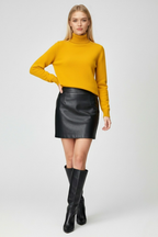 Victoria | Elegant Slim Fit Turtleneck Sweater in Grey - Lumina