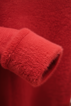 Victoria | Elegant Slim Red Turtleneck Sweater with Velvety Finish - Lumina