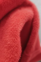 Victoria | Elegant Slim Red Turtleneck Sweater with Velvety Finish - Lumina