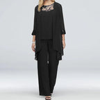 Victoria | Elegant Spring Three-Piece Pant Set with Versatile Style - Lumina