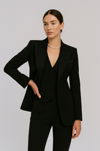 Victoria | Elegant Tailored Summer Suit Set with Structured Layers - Lumina