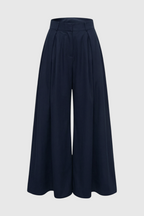 Victoria | Elegant Wide Leg Trousers with Stretch Comfort - Lumina