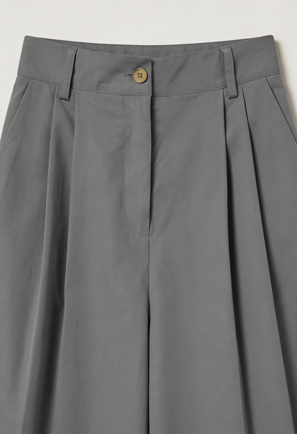 Victoria | Flowy High-Waist Palazzo Pants for Women in Gray - Lumina