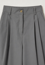 Victoria | Flowy High-Waist Palazzo Pants for Women in Gray - Lumina