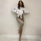 Victoria | High-Waisted Black Leggings with Exceptional Stretch - Lumina