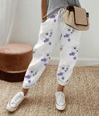 Victoria | Lightweight Beige Casual Trousers with Relaxed Fit - Lumina