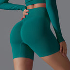 Victoria | Seamless High-Waisted Training Shorts - Lumina