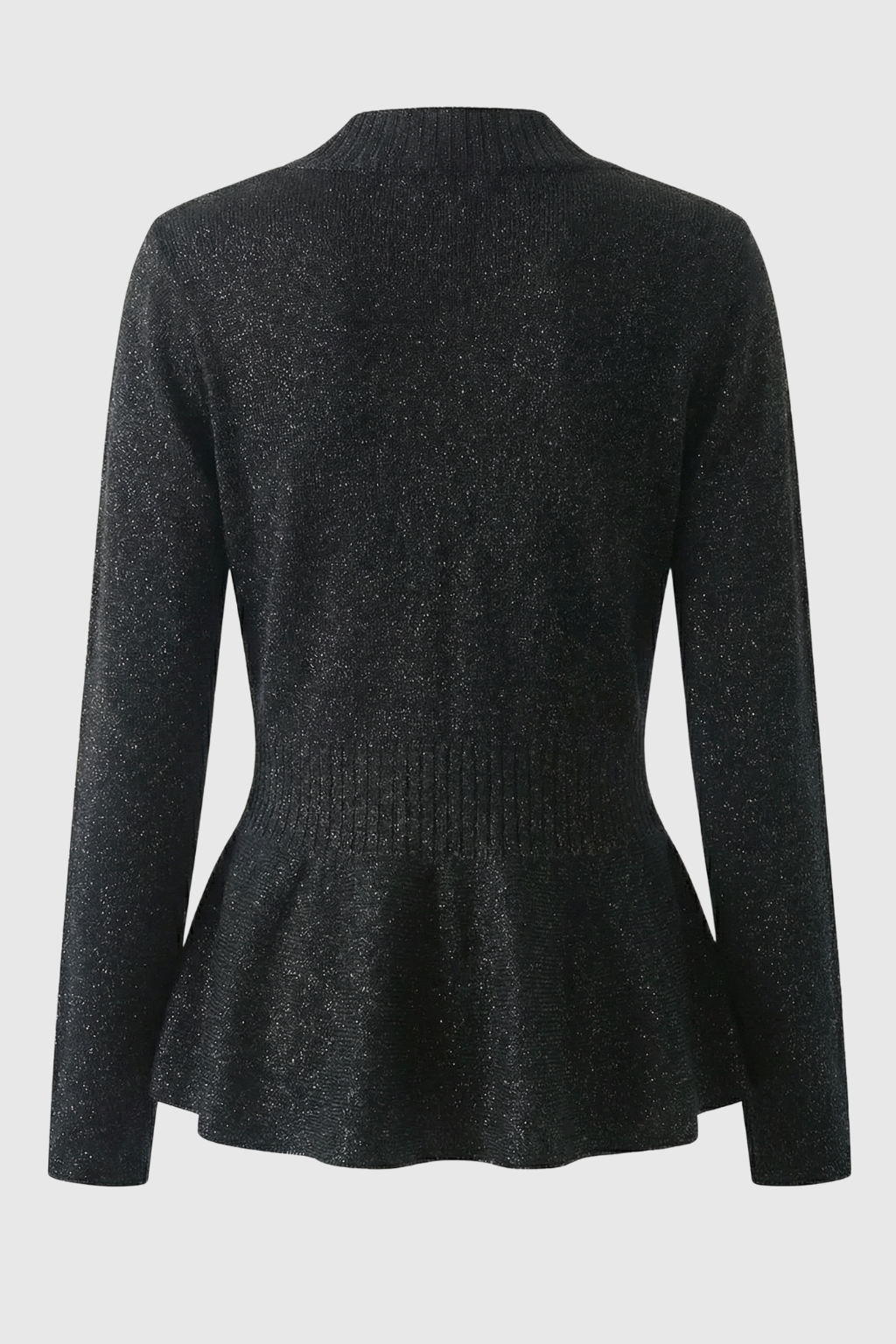 Victoria | Soft Black Cardigan Sweater with Open Front Design - Lumina