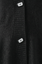 Victoria | Soft Black Cardigan Sweater with Open Front Design - Lumina