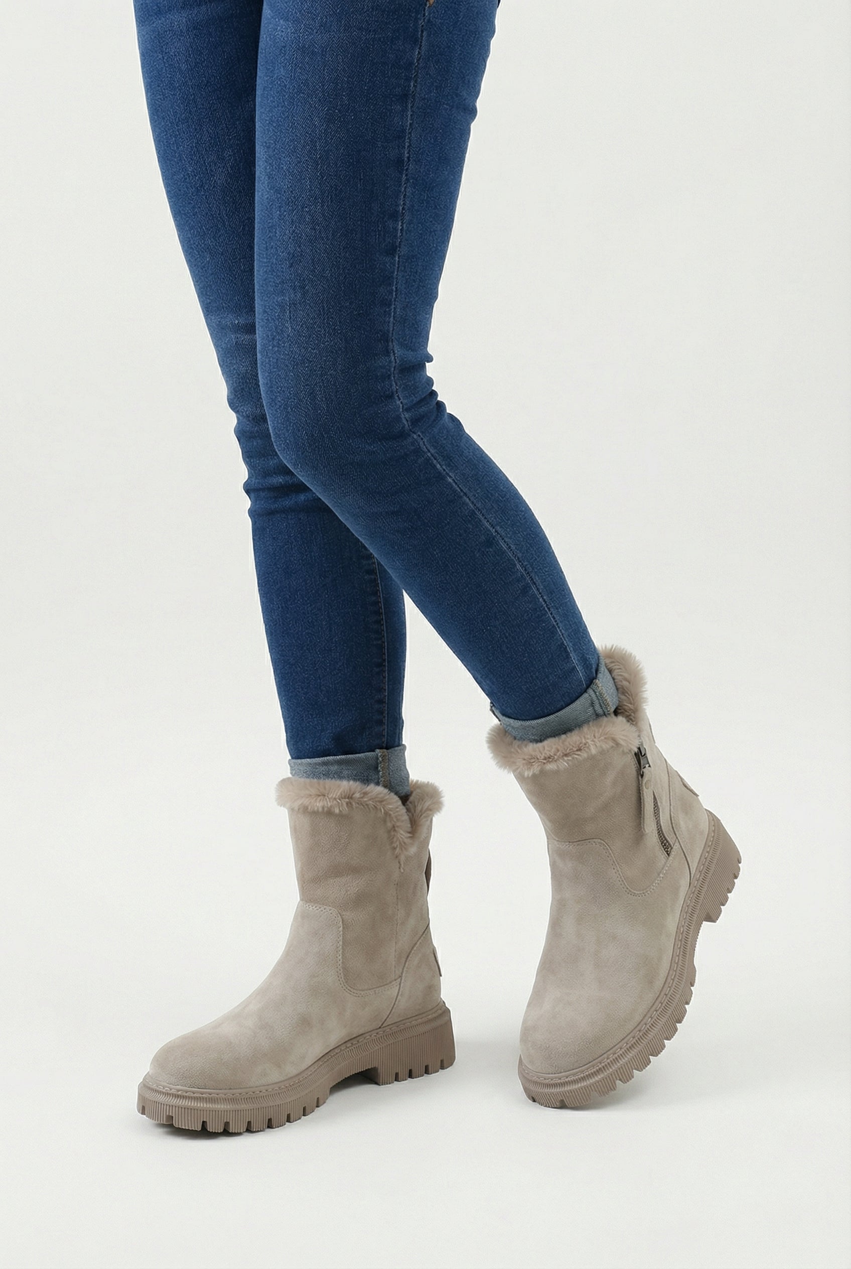 Victoria | Stylish Apricot Waterproof Boots with Comfortable Fit - Lumina