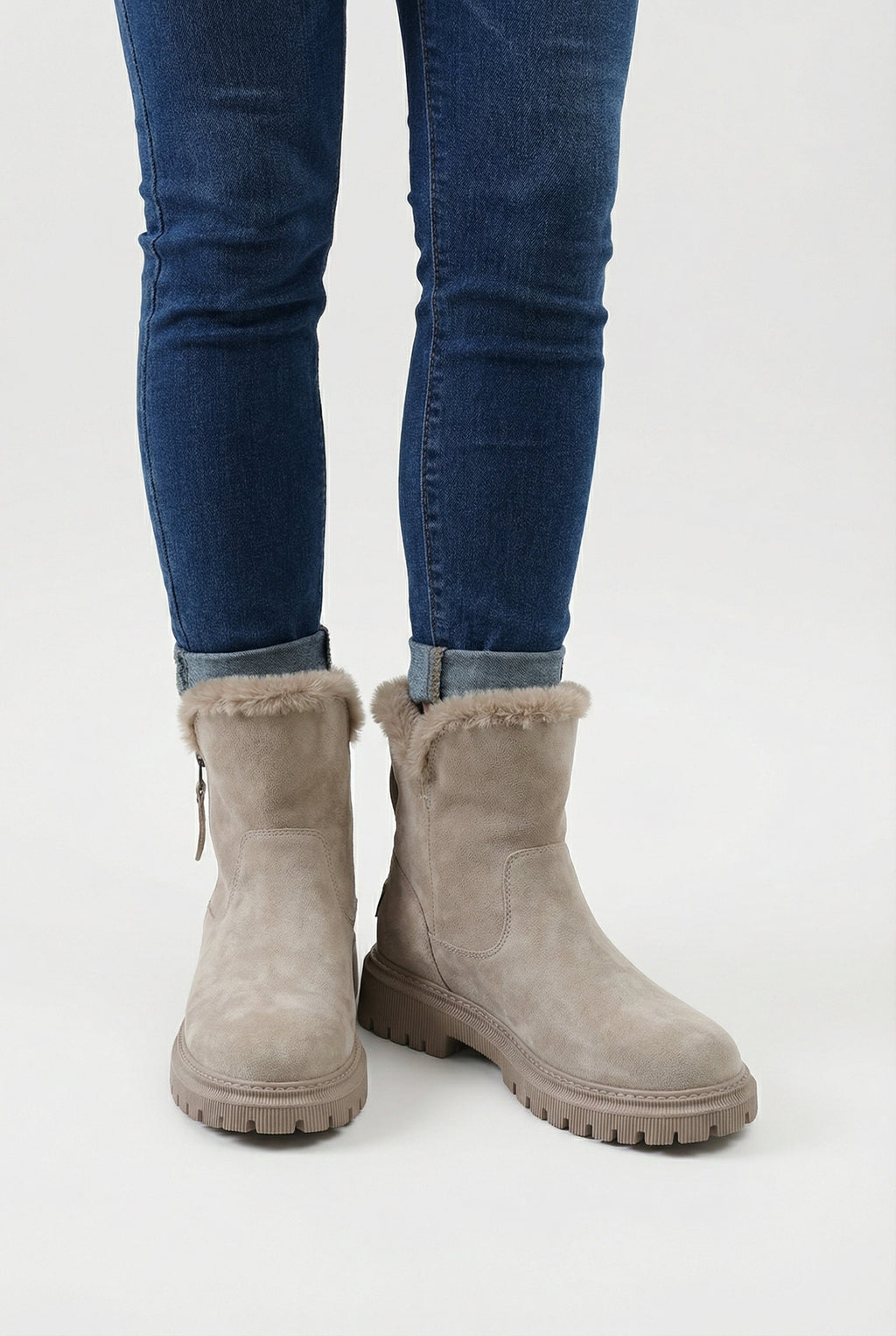 Victoria | Stylish Apricot Waterproof Boots with Comfortable Fit - Lumina