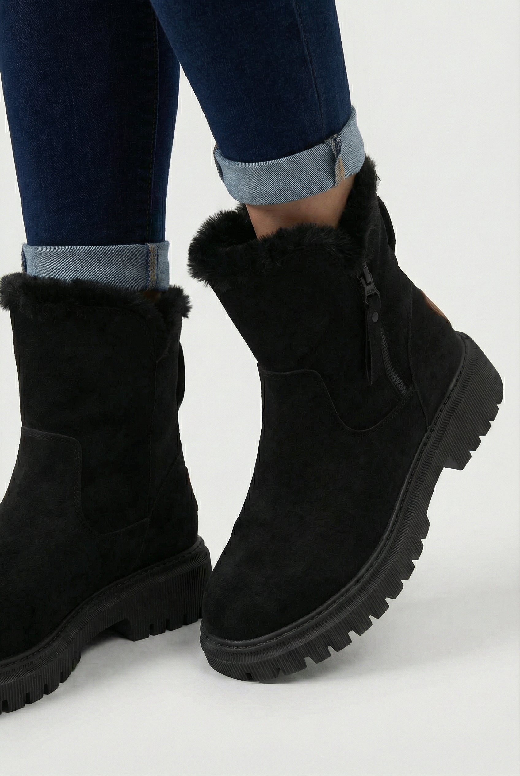 Victoria | Stylish Black Waterproof Winter Boots for Women - Lumina