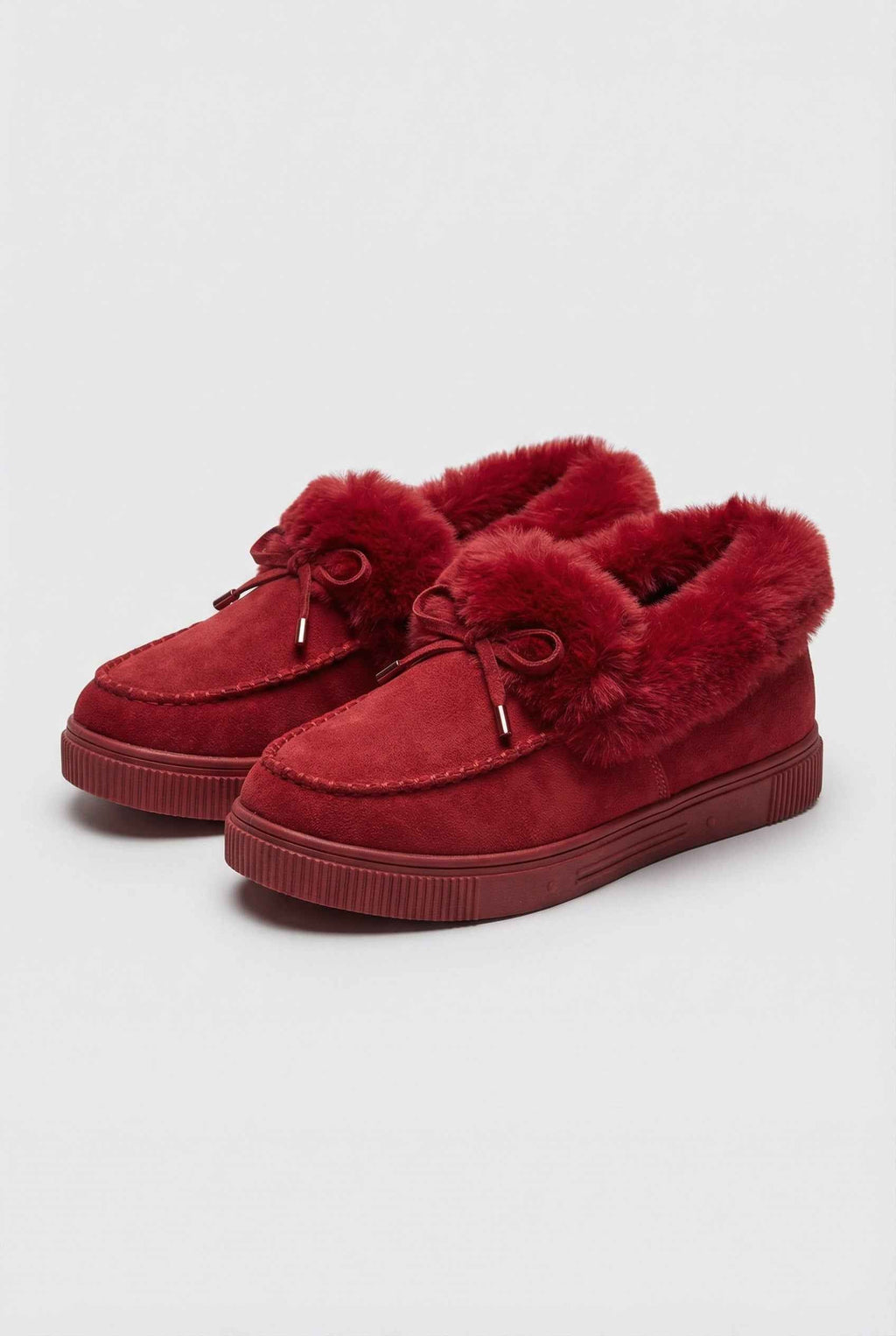 Victoria | Stylish Burgundy Winter Boots with Warm Lining - Lumina