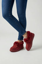 Victoria | Stylish Burgundy Winter Boots with Warm Lining - Lumina