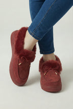 Victoria | Stylish Burgundy Winter Boots with Warm Lining - Lumina