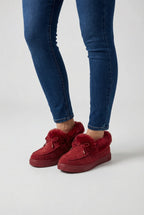 Victoria | Stylish Burgundy Winter Boots with Warm Lining - Lumina