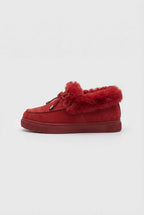 Victoria | Stylish Burgundy Winter Boots with Warm Lining - Lumina