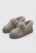 Victoria | Stylish Gray Cold Weather Boots with Comfortable Fit - Lumina