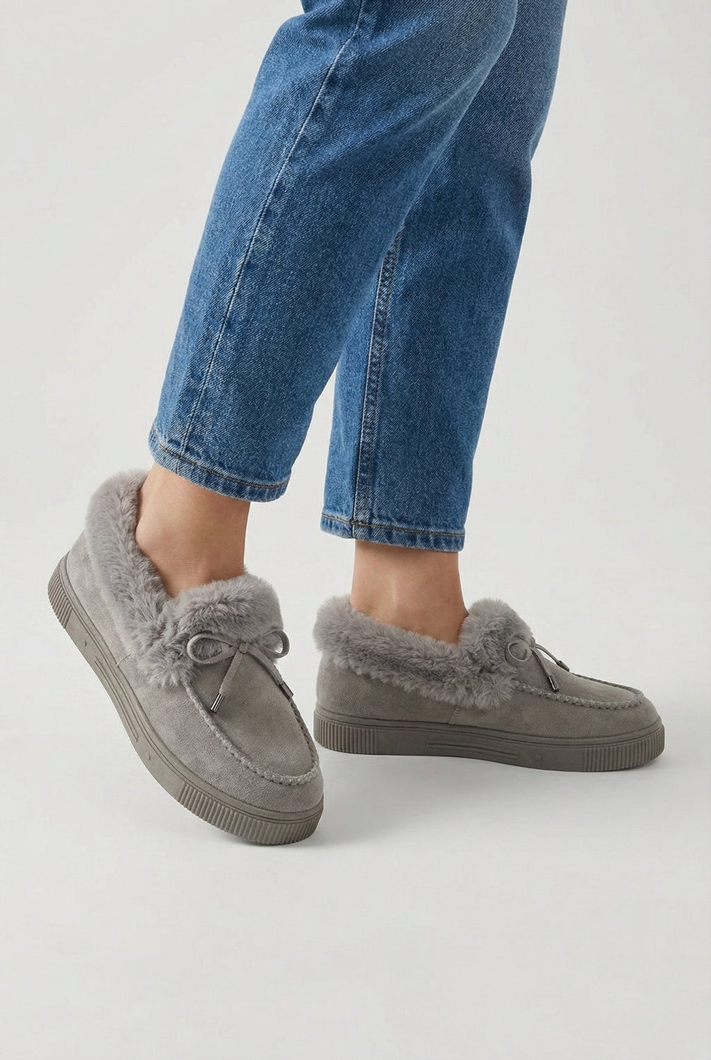 Victoria | Stylish Gray Cold Weather Boots with Comfortable Fit - Lumina