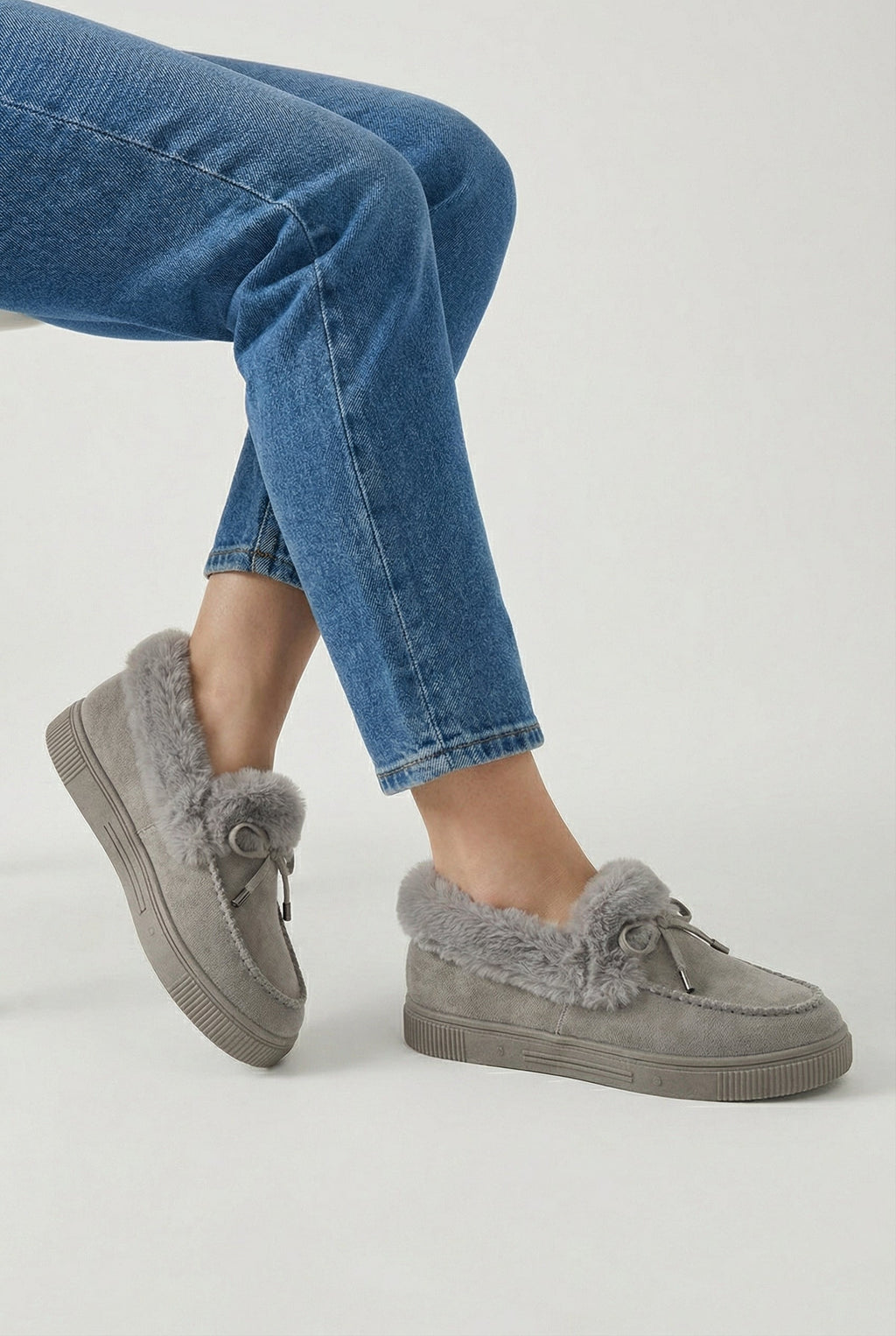 Victoria | Stylish Gray Cold Weather Boots with Comfortable Fit - Lumina