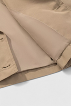 Victoria | Stylish Khaki Windbreaker with Double-Breasted Design - Lumina