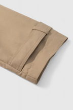 Victoria | Stylish Khaki Windbreaker with Double-Breasted Design - Lumina