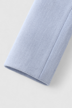 Victoria | Stylish Light Blue Short Jacket with Versatile Design - Lumina