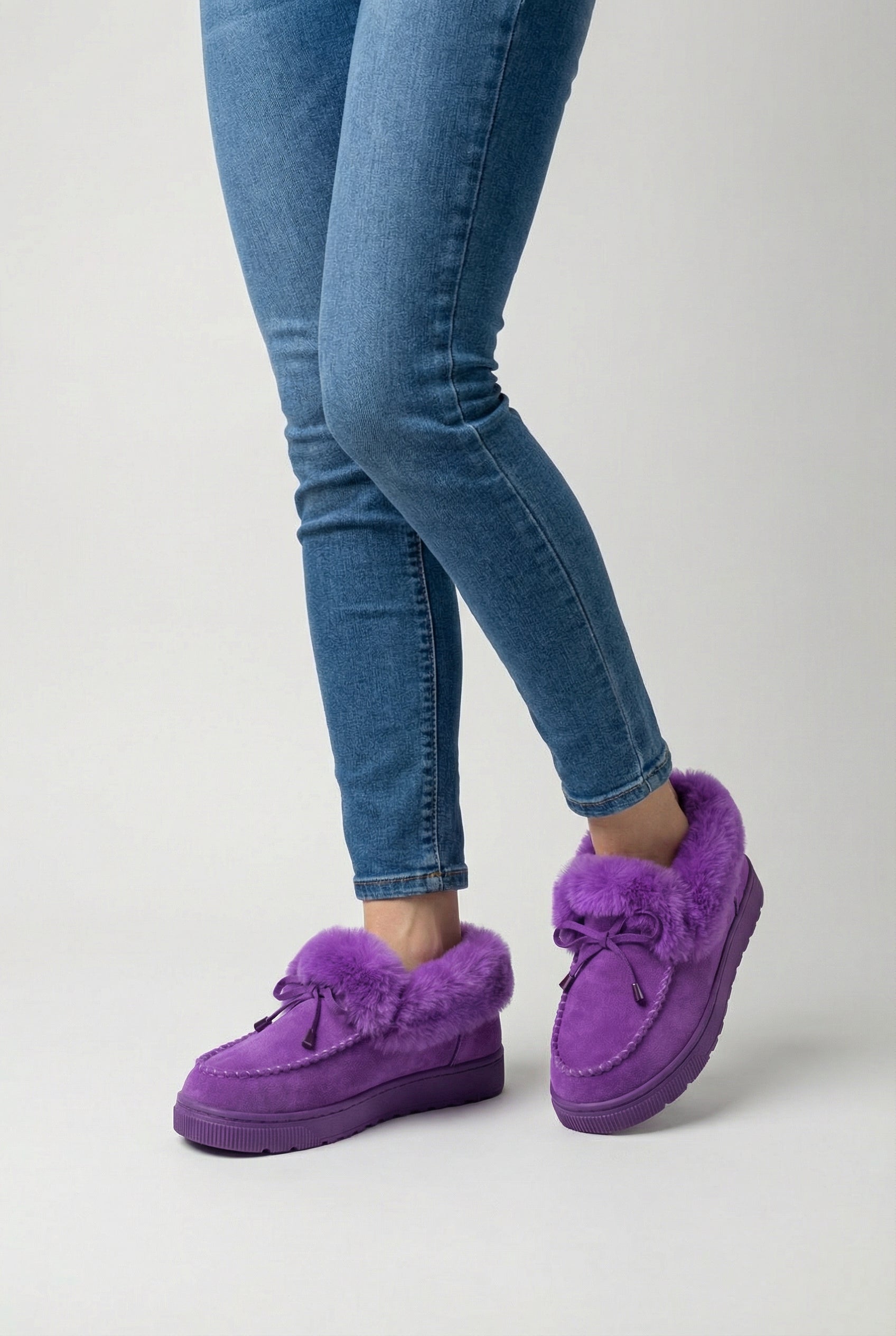 Victoria | Stylish Purple Winter Boots with Comfortable Fit - Lumina