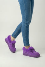 Victoria | Stylish Purple Winter Boots with Comfortable Fit - Lumina