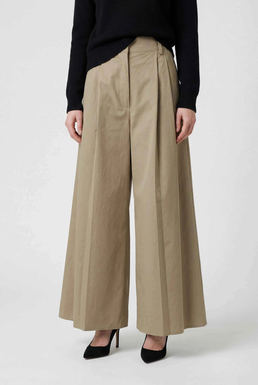 Victoria | Tailored High Waist Flowy Palazzo Pants for Women - Lumina