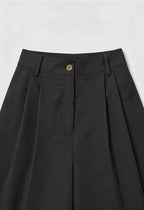 Victoria | Tailored High-Waisted Black Palazzo Pants for Women - Lumina