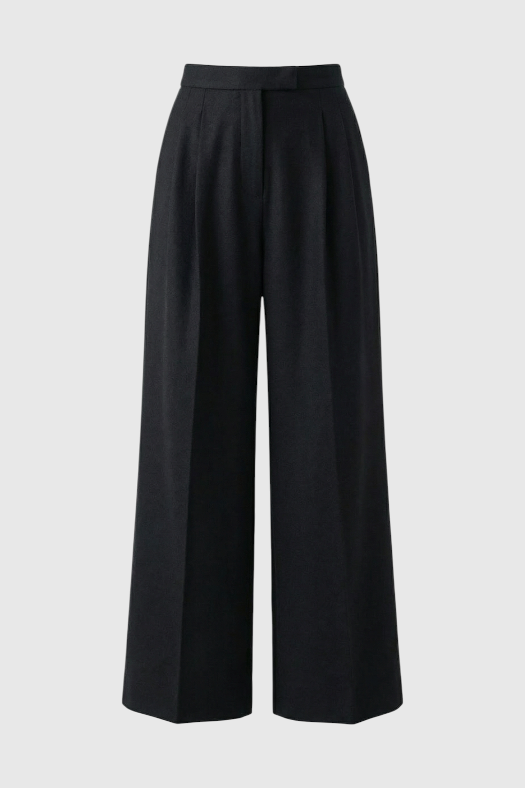 Victoria | Tailored High-Waisted Black Trousers with Comfort Fit - Lumina