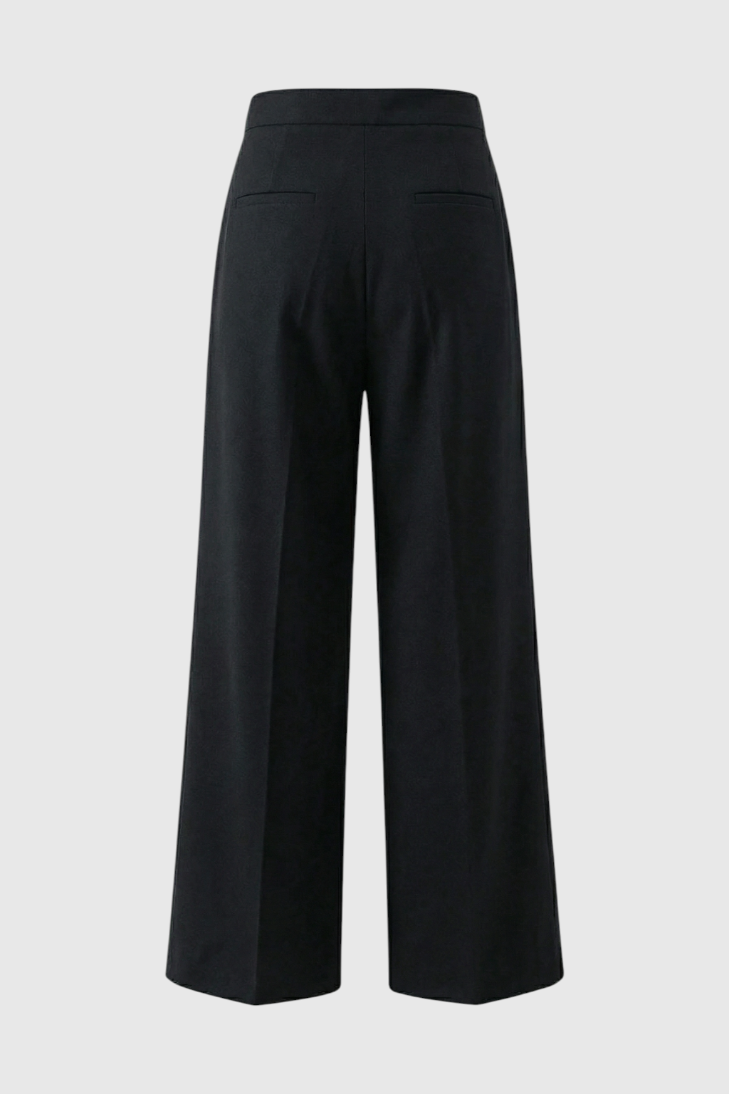 Victoria | Tailored High-Waisted Black Trousers with Comfort Fit - Lumina