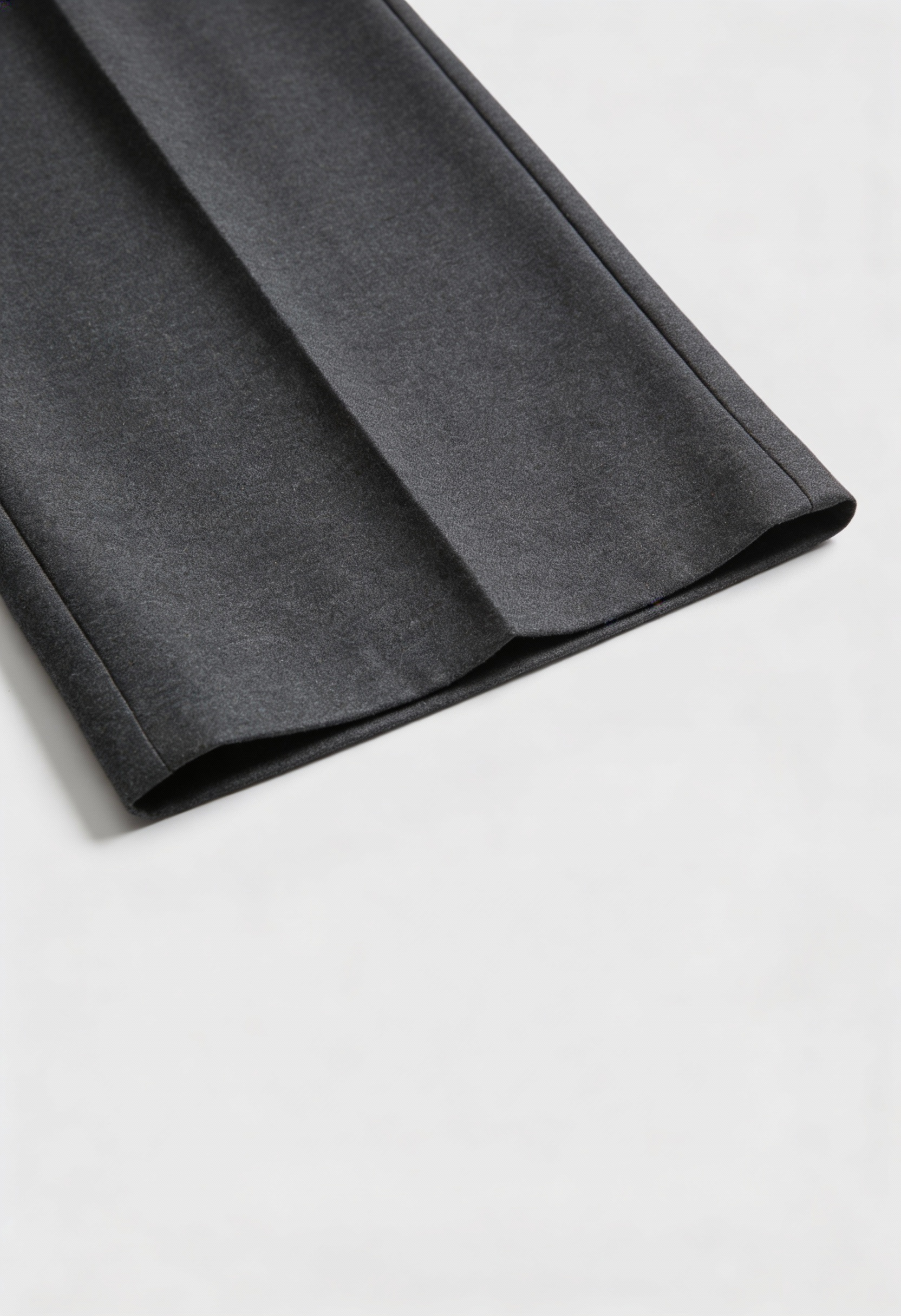 Victoria | Tailored High-Waisted Gray Trousers with Elegant Draping - Lumina