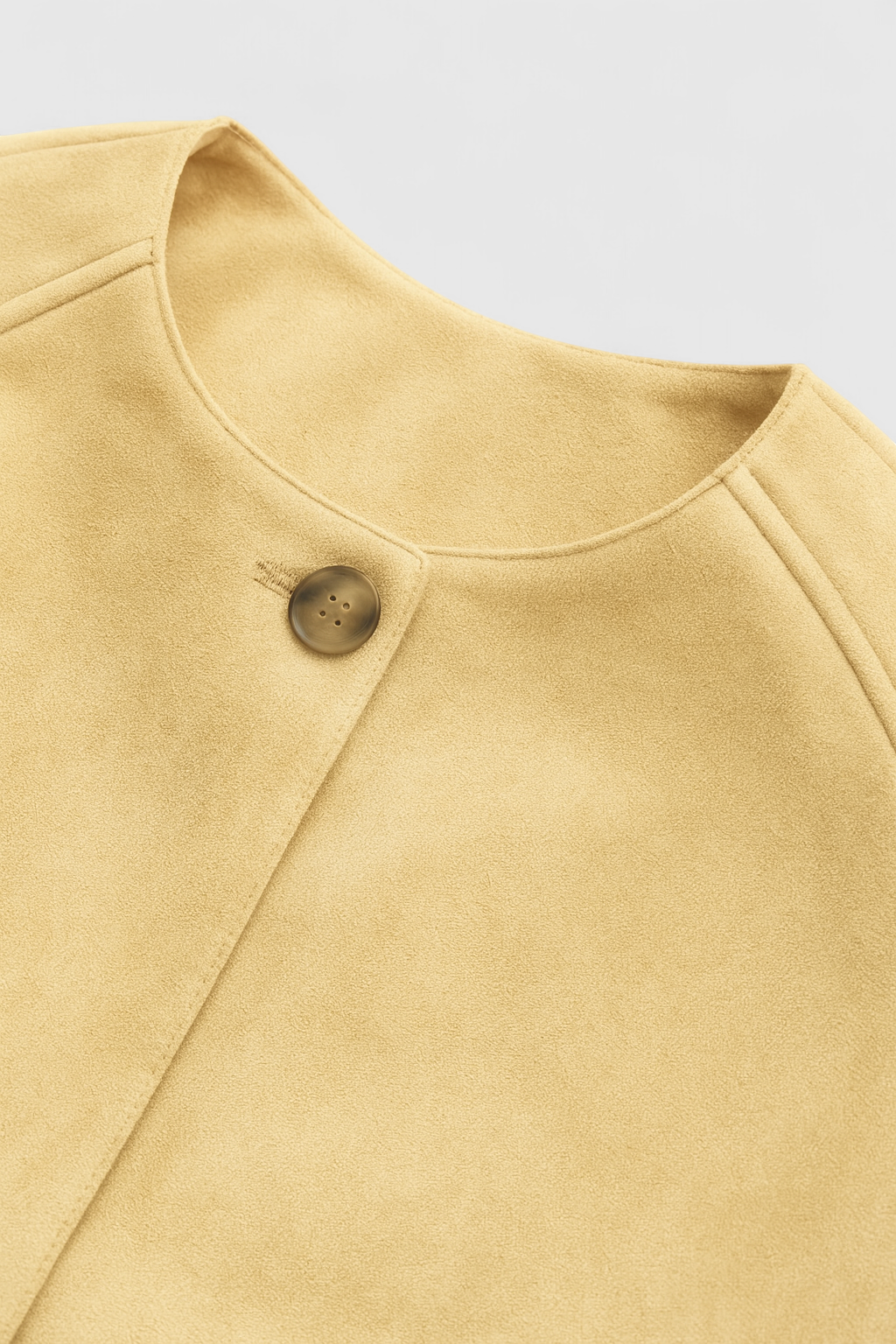 Victoria | Timeless Khaki Jacket with O-Neck Design - Lumina