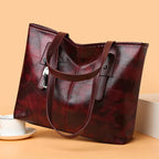 Victoria | Vintage-Inspired Spacious Tote Bag with Keychain Accent - Lumina